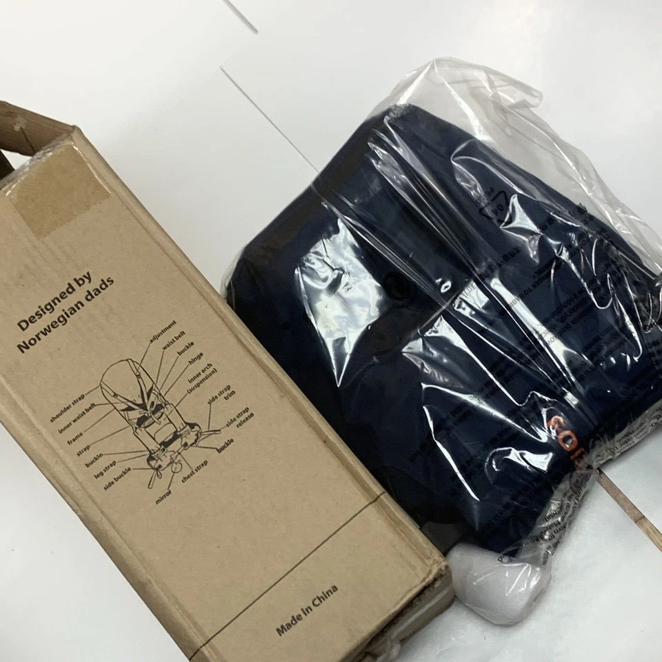 NUEVO MiniMeis Mochila Portabebés Estilo Hombro Niño Azul Marino Negro 6M-5Y Foto 2 de 3