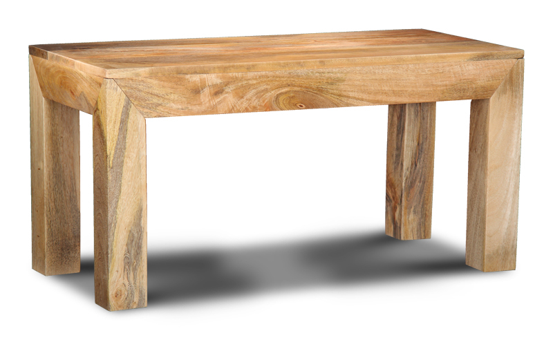 SOLID MANGO WOOD LIGHT SMALL 90CM BENCH NEW INDIAN FURNITURE