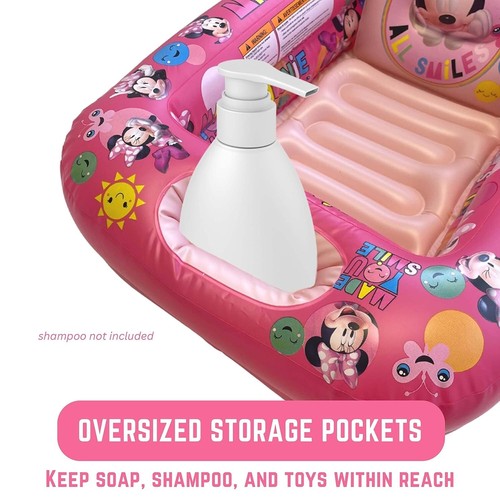 Disney Minnie Mouse 100% Fabulous Inflatable Tub - Baby Bathtub - Picture 6 of 6
