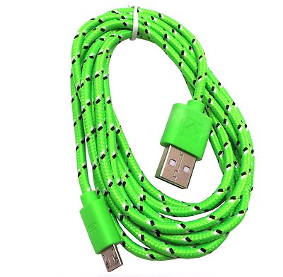 4x 6Ft Micro USB Charger Sync Data Cable Nylon Braided for Samsung Galaxy, HTC