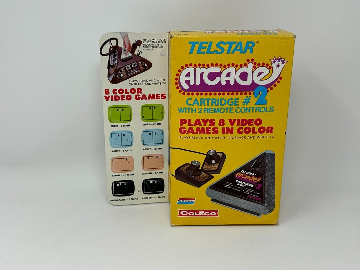 Vintage Coleco Telstar Arcade Video Game Cartridge #2 Box - No