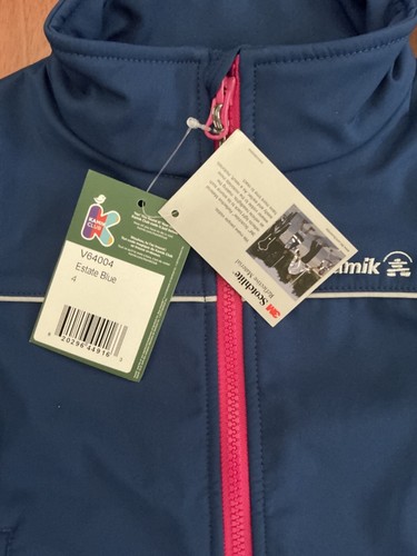 NWT Kamik Jacket SoftShell Reflective Lined, Estate Blue, Girls Boys Sz 4 104 - Picture 5 of 8