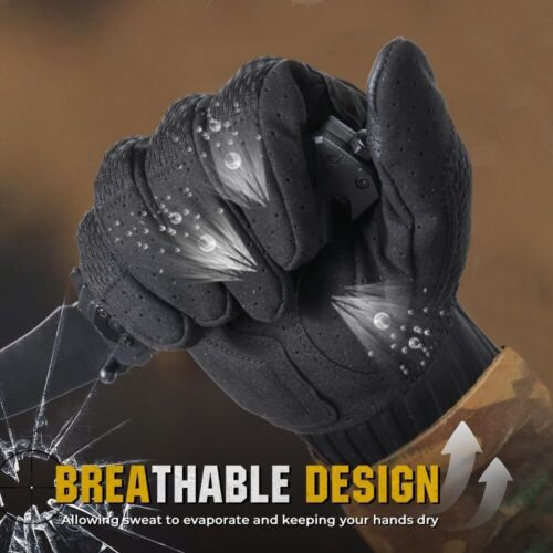 Guantes tácticos ejército militar caza combate tiro dedos completos guantes para hombre - Imagen 4 de 12
