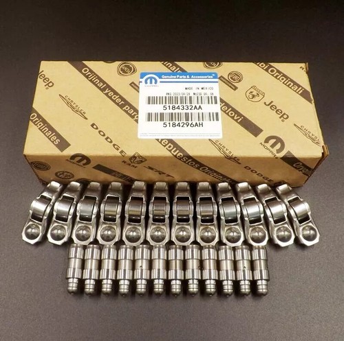(24)OEM 12Pcs Arms 5184296AH&12Pcs Lifters 5184332AA for 11-19Chrysler Dodge Ram