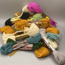 Lot Vintage Persian Needlepoint  Crewel Wool Mixed Colors Some Partial Skeins