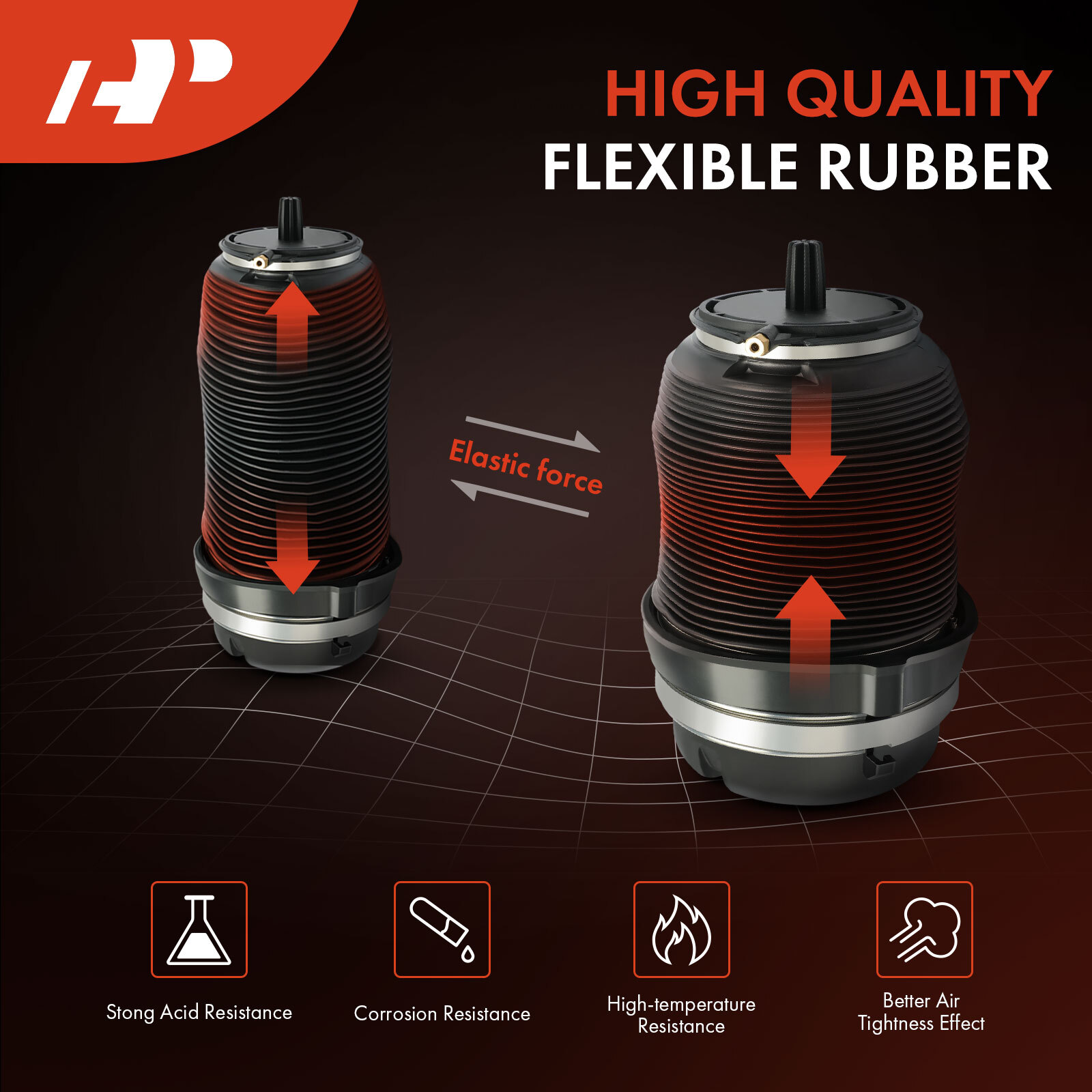 2x Air Suspension Spring Bags Left & Right for W02-358-7031 SC29-0001 227QS33