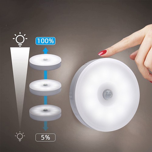 US 6Pack Motion Sensor Light Indoor Wireless LED Closet Night Battery Powered - Bild 8 von 20