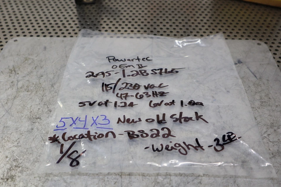 POWERTEC OEM II 2A5-1.2B 115/230V 47-63Hz DC Power Supply New Old Stock - Image 2 of 4