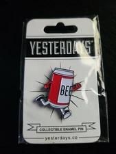 Yesterdays Co Beer Run Soft Enamel Pin