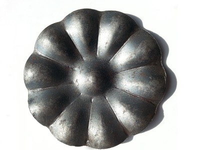 3x Zierblume Blüte Rosette Metall Blume D.60mm ...