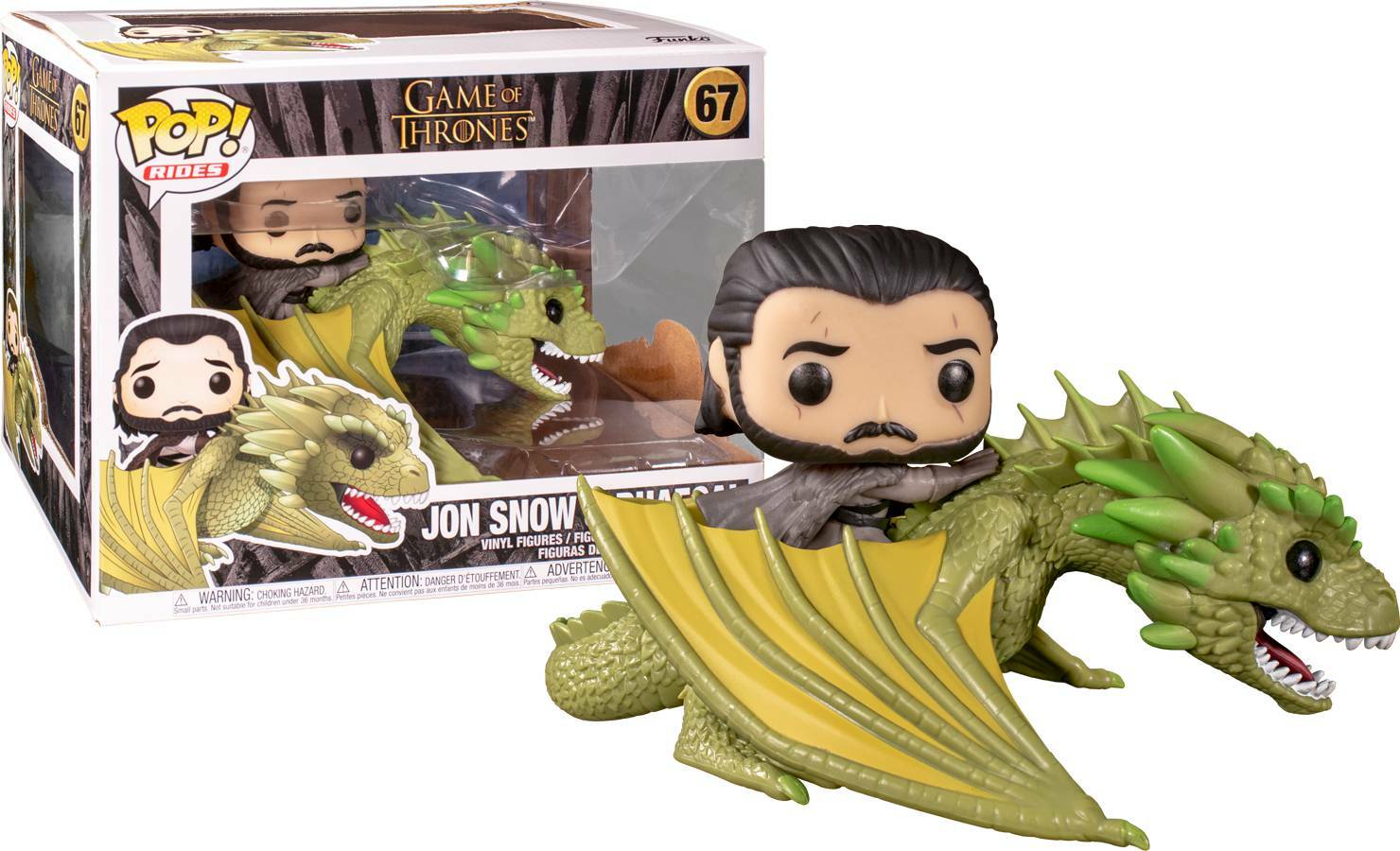 FUNKO Pop Rides 67 Game Of Thrones Jon Snow With Rhaegal | eBay