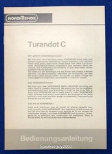 NordMende Owners Manual / Turandot C