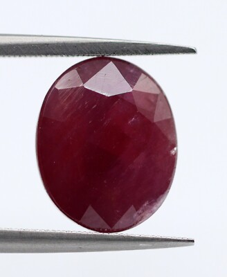 Lose Oval Schliff 11x9 MM Riesiges Größe Natürlich Rot Rubin Zertifiziert