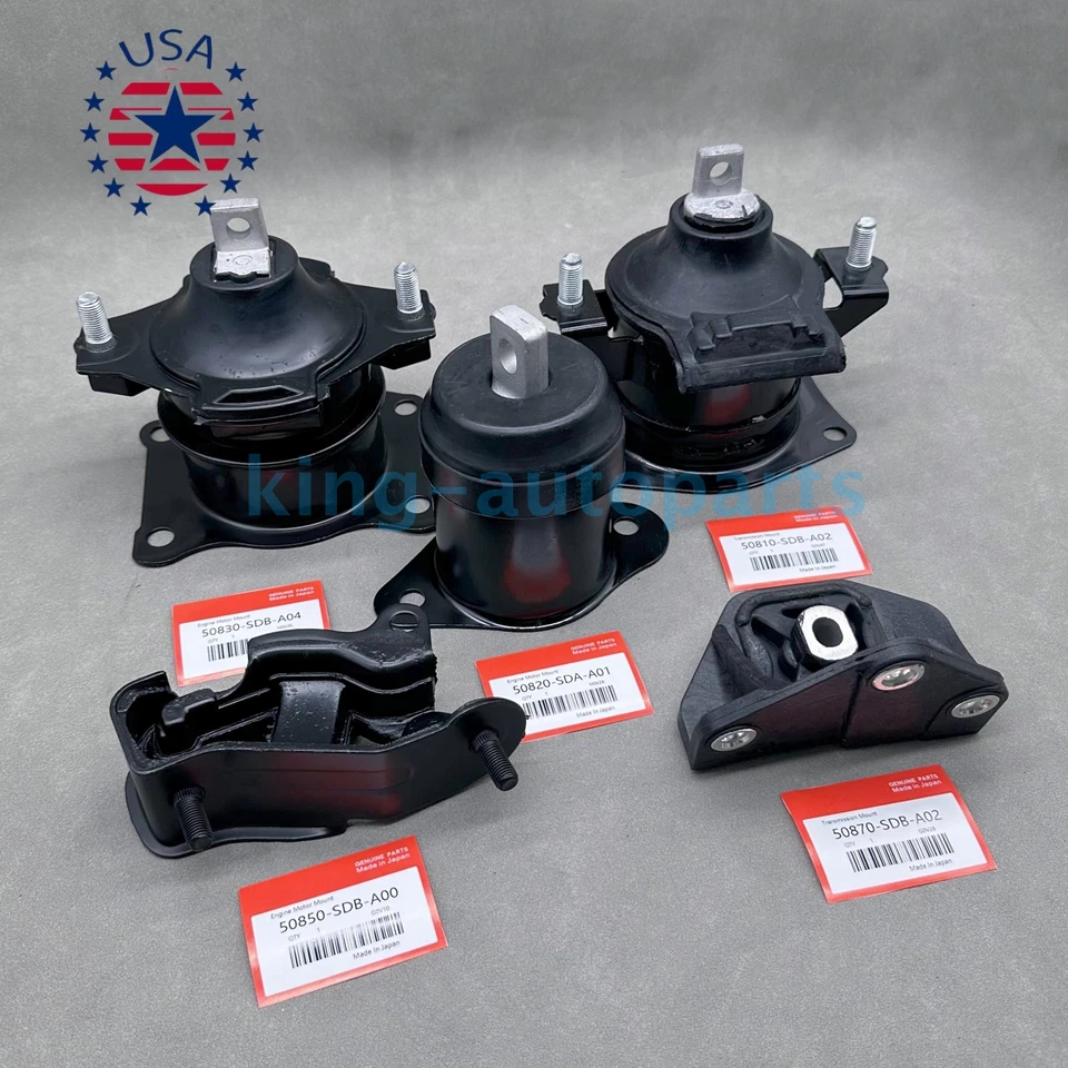 NEW 5pcs Engine Motor & Trans Mount For Acura TL 3.2L 2004 2005 2006 Auto Trans - Изображение 2 из 4