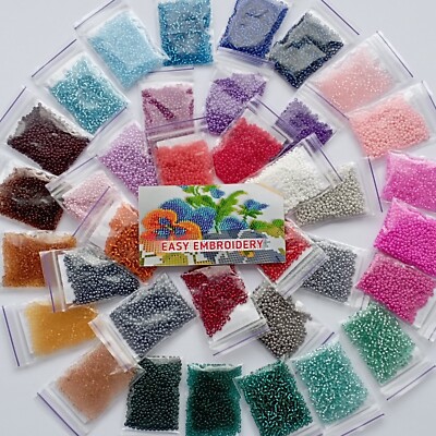 Seed Beads Preciosa 10 Grams 36 Colors Jewelry Embroidery Kit Czech 10/0 Bead