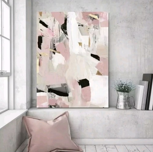 John Lewis - Lienzo Oro Rosa Negro II - 80 × 60 cm. Rosa/Multi (¡precio de venta sugerido por el fabricante 99 £!!)