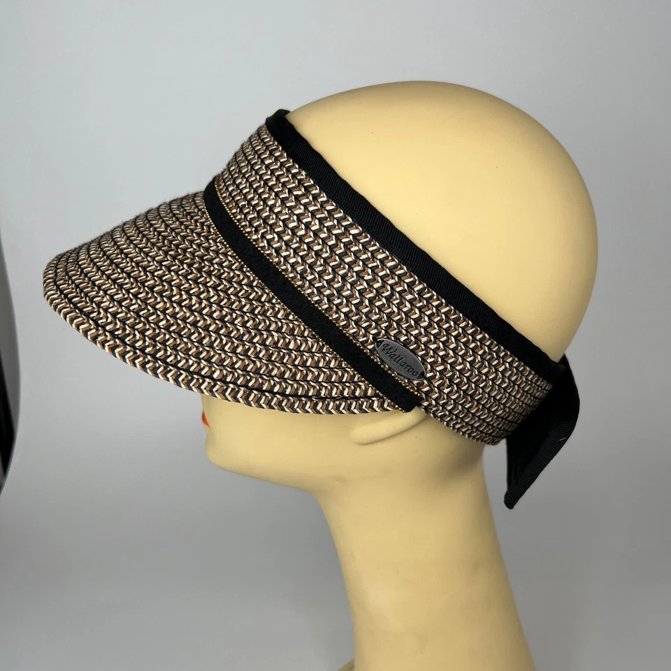 Wallaroo Hat Company Mujer’s Parasol Blanco Talla Única Blanca-Negro Ajustable0 Foto 2 de 4