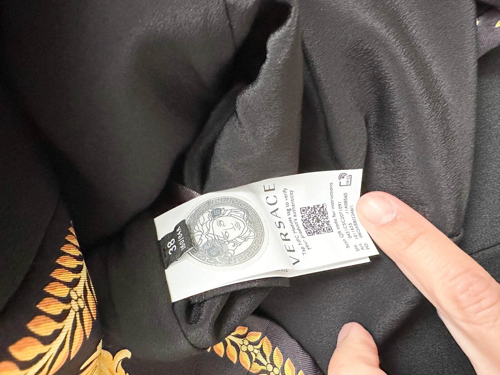 Mini abito senza maniche barocco Versace con pannelli