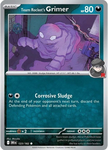 Team Rocket's Grimer 123/182 Sv10: Destined Rivals