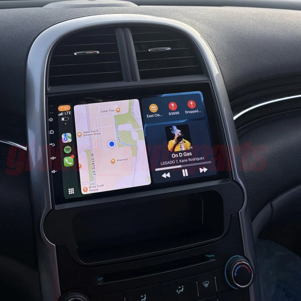 Radio estéreo para automóvil para Chevrolet Malibu 2011-2015 Apple CarPlay Android 13 navegación GPS Foto 2 de 4