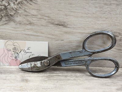Vtg WISS SCISSORS Straight Pattern Tin Snips 7'' A-13 TOOL Drop Forged Steel grey