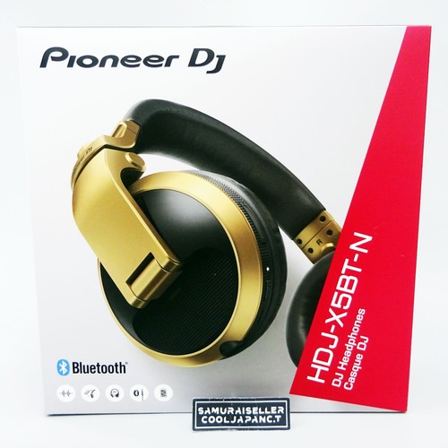 PIONEER DJ Gold Bluetooth-Enabled Dj Headphone Pioneer HDJ-X5BT-N NEW - Picture 1 of 14