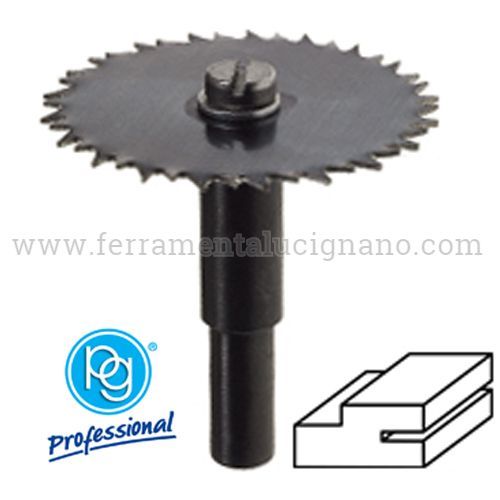 FRESA LAMA SAGOMATA POGGI 370.00 PER SCANALATURA INTAGLI LEGNO ø45 X 1,5 mm.