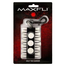 Maxfli Golf Tee Carrier Includes Tees  Ball Markers Portable Holder  Compact