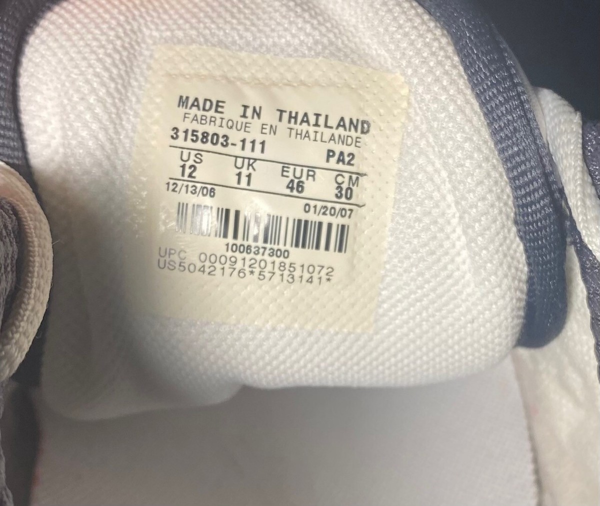 Nike Speed XT Performance Tri-vis Size 12 White and Gray