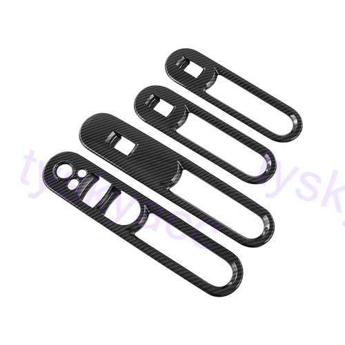 Cubierta de panel de interruptor de ventana de puerta para Mini Clubman F54 2016-2022 de fibra de carbono - Imagen 7 de 9