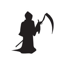 Grim Reaper Death - Vinyl Decal Sticker - Multiple Color Sizes - ebn879