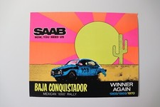 Rare 1970 Saab 96 Baja Conquistador Mexican 1000 Rally Catalog Brochure