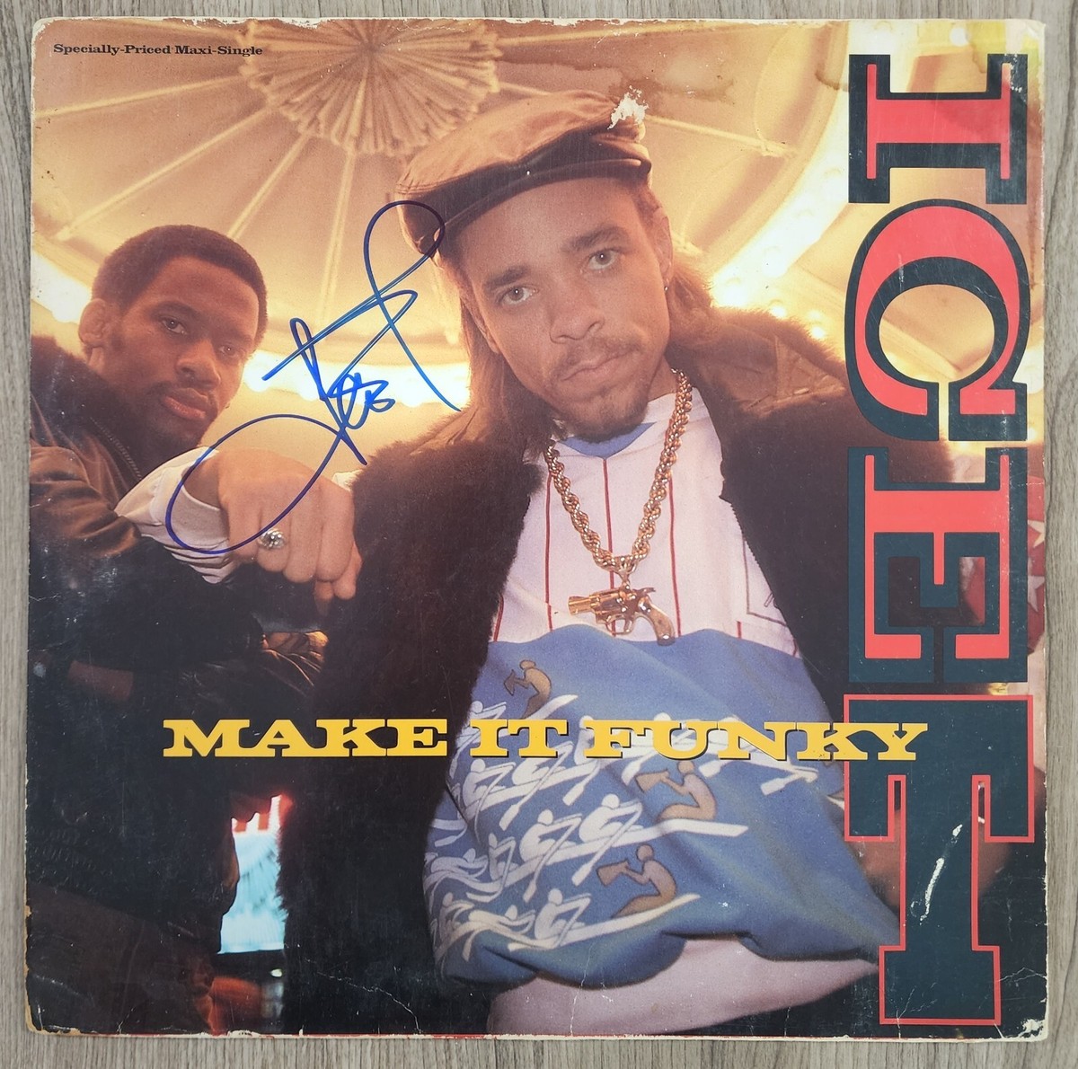 洋楽 g-rap HITCHA The Life I Lead RARE Ice-T Signed Make It Funky 12