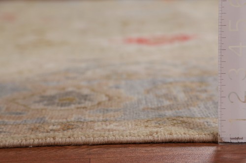 Vegetable Dye Oushak Turkish Hand-knotted Wool Rug for Living Room 8x10 ft - Picture 18 of 19