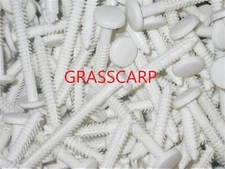 (6-150 pcs) White / Bulk/Vinyl Shutter-Lok Fasteners / Spike / Nail / Peg / 3"