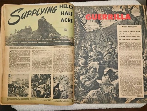 1945 January Leatherneck USMC, Mercy Cruise, List of Wounded, Dead - Picture 6 of 10