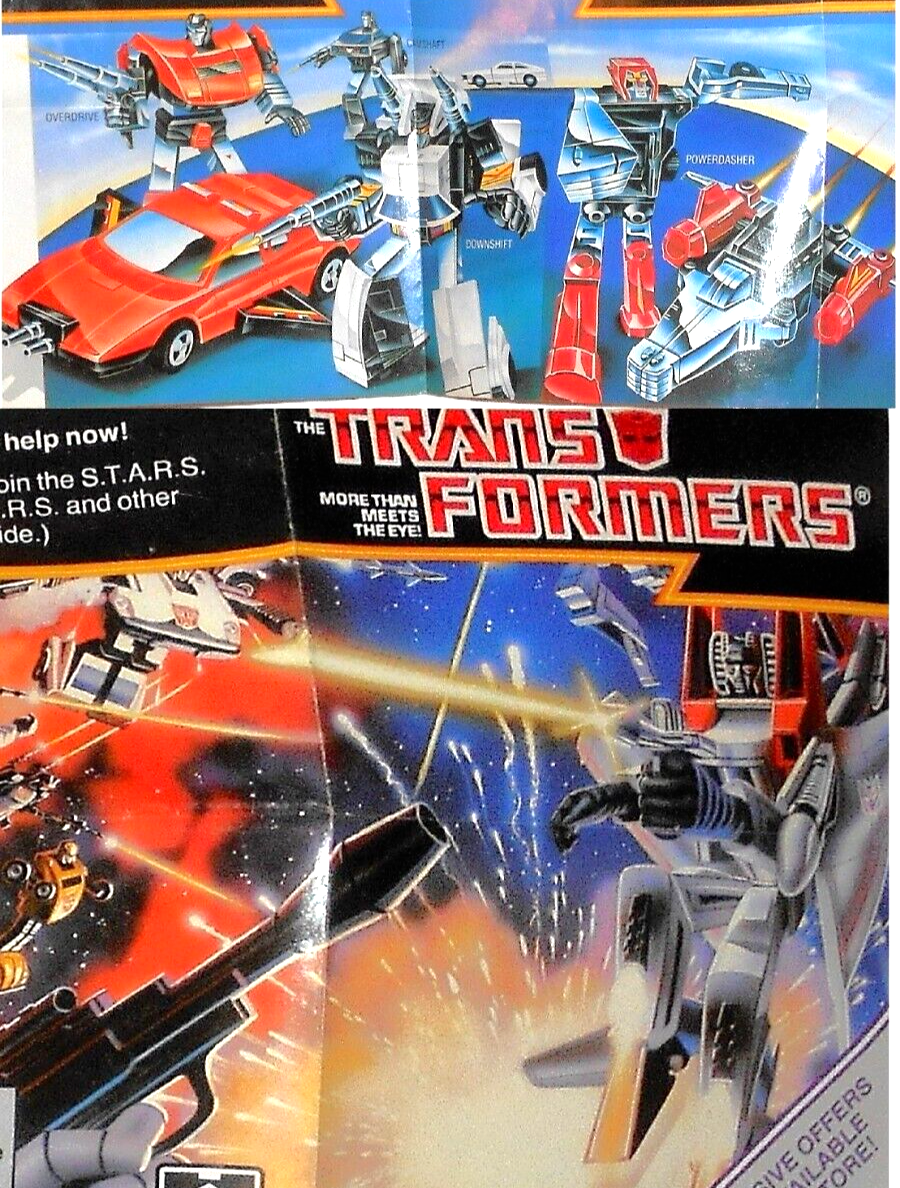Transformers 1984 Generation One Mail Away Pamphlet complete