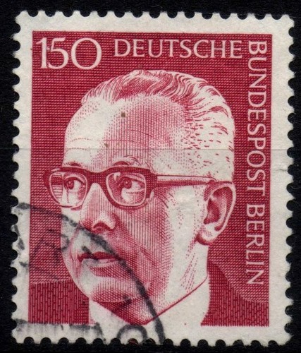 BERLIN 1972/1973 - Used 150 Pfg President Gustav Heinemann #DR3