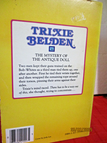TRIXIE BELDEN #36 The Mystery of the Antique Doll PB 1984 SQUARE EDITION Kenny - Picture 3 of 9