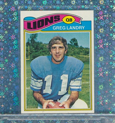   MINT 1977 Topps #136 GREG LANDRY DETROIT LIONS QB GEM  LOOK  