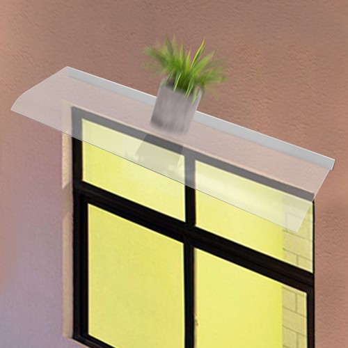 PC Front Door Window Awning Canopy Sun Shade Rain Cover UV Protect Patio Canopy