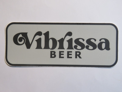 5'' BEER STICKER ~ VIBRISSA Beer & Kitchen Brewery ~ Front Royal, VIRGINIA