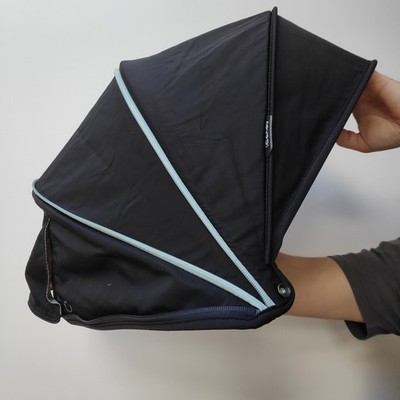 iCandy Peach 5 BELUGA schwarz Kapuze Stoff nur Kinderwagenteil gebraucht passt P6