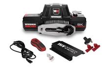 Warrior Winches Gladiator F-Type 8,000lb 12v Electric Winch - Synthetic Rope