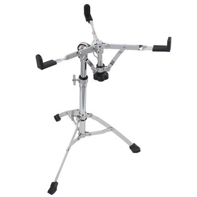 Chrome Plated Dumb Snare Drum Stand Tripod Silver, USA Warehouse, in stock