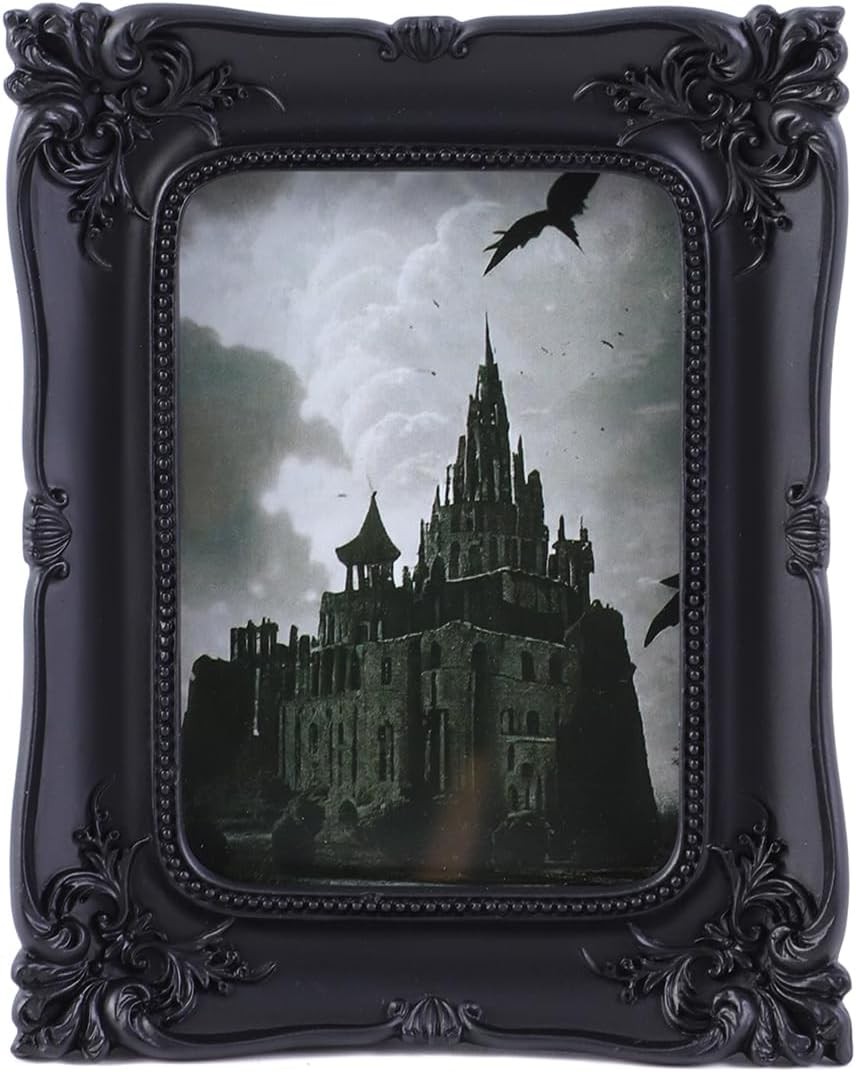 SIKOO 2.5 X 3.5 Vintage Picture Frame Small Black Gothic Picture
