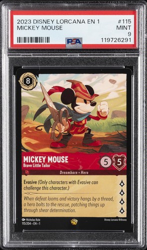 Mickey Mouse - Brave Little Tailor graded PSA 9 for sale on eBay