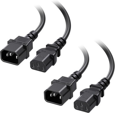 Cable Matters 2er-Packung kaltgerätekabel verlängerung, Verlängerungskabel, Netz