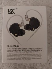 KZ ZS12 PRO X in Earbuds IEM Headphones-1DD 5BA Hybrid Wired-20 Tips  Case