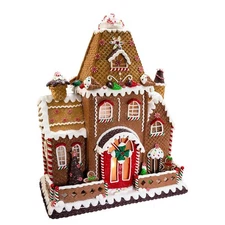 Kurt S. Adler 16" Fancy Clay Dough Gingerbread House Table Piece